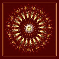 FRACTAL ART DESIGN GREETING CARD Mandala 20